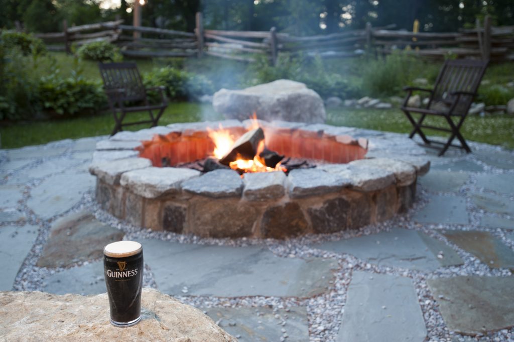 Firepit and Guiness